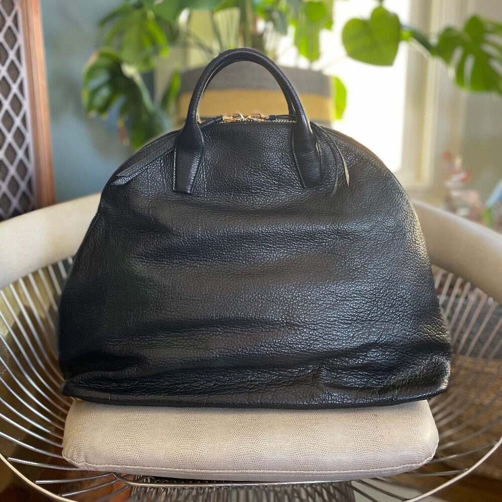 NWOT Miu Miu XL Leather Tote / Carry All Dome Bag - Picture 3 of 15